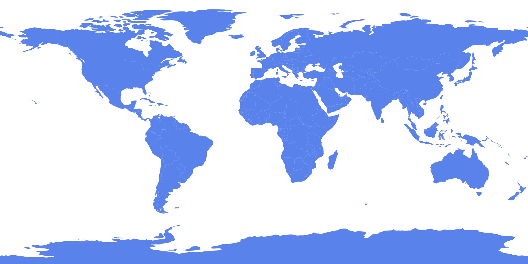 World map — Atlas of Living Waters by Christophe Monteil